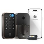 Yale Assure Lock 2 Touch Deadbolt, cerradura inteligente de huellas dactilares con llave en bronce cepillado al óleo y t