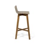 Taburete de Bar Christopher Knight Home La Brea 310064 Madera de Acacia y Mimbre para Exteriores Juego de 4 Marrón Claro
