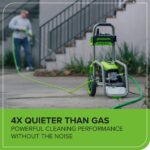 Lavadora de Presión Eléctrica Greenworks Pro GPW2303A 2300 PSI 2.3 GPM Sin Escobillas Manguera de 25 Pies