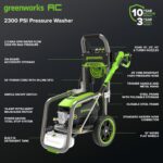 Lavadora de Presión Eléctrica Greenworks Pro GPW2303A 2300 PSI 2.3 GPM Sin Escobillas Manguera de 25 Pies