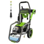 Lavadora a Presión Eléctrica Greenworks GPW2702A 2700 PSI 2.3 GPM Manguera de 25 Pies Estructura de Acero