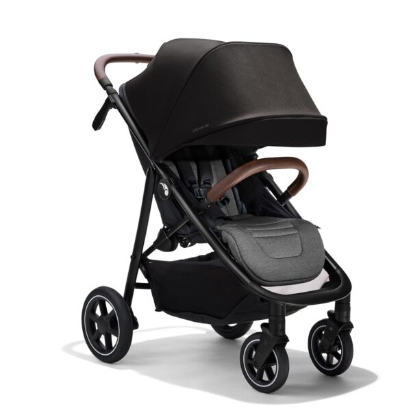 Baby Jogger City Mini Air - Cochecito ligero color negro intenso, asiento ajustable con suspensión de ruedas todo terren