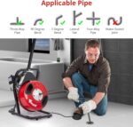 ACONEE Máquina de limpieza de drenaje, rojo+negro