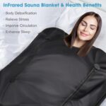 Manta de Sauna Infrarroja Fuerle FUL-8209 86 a 158 Grados Fahrenheit Temporizador 20 a 60 Minutos 6.23 pies x 2.95 pies