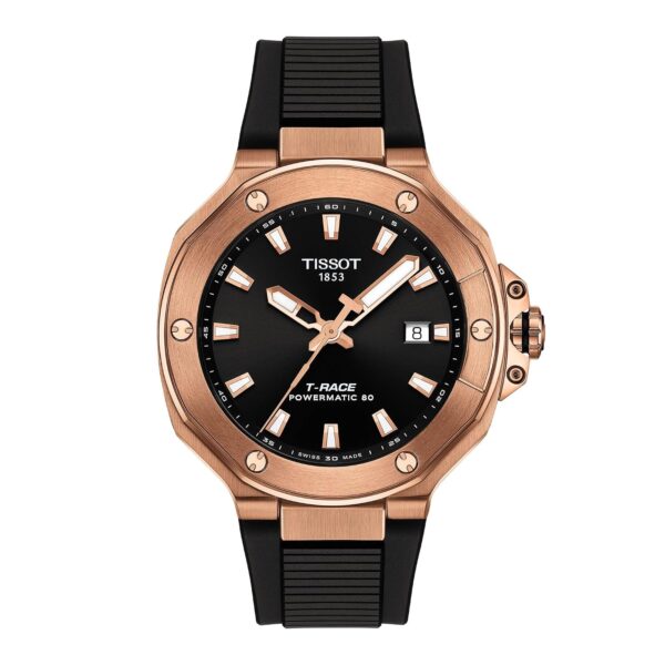 Reloj Tissot T-Race Powermatic 80 T1418073705100 41mm Acero Inoxidable Correa Silicona Negra