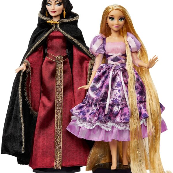 Muñecas Coleccionables Mattel Disney Collector Rapunzel & Mother Gothel JCR79 Set de 2 Piezas con Soportes