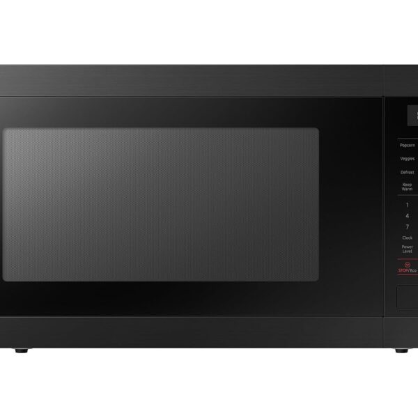 SAMSUNG Horno microondas de mostrador de 1,9 pies cúbicos con sensor de cocción, acero inoxidable mate negro, MS19DG8500