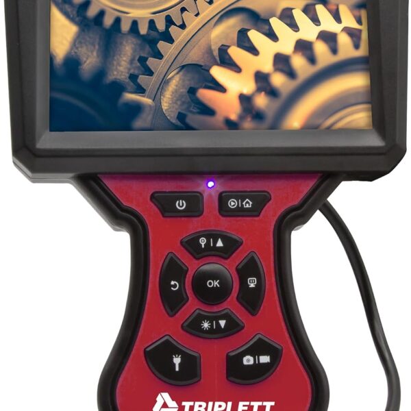 Triplett BR330 Boroscopio con Enfoque Automático de Alta Definición con Cámara de Inspección Impermeable y Resistente al