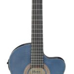 Ibanez GA5FM - Guitarra acústica-eléctrica de nylon delgada, Berry, poro abierto