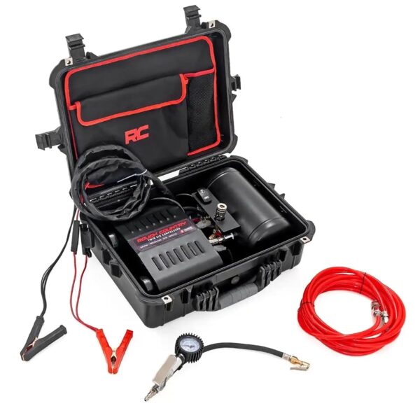 Compresor de Aire Doble Portátil Rough Country RS208A 12V 150PSI 6.16 CFM