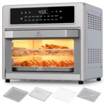 Kitchen Elite Combo de horno tostador y freidora de aire, encimera de horno de convección de 26.4 cuartos de galón, 18 e