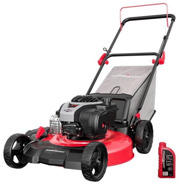 Cortacésped de Empuje a Gas PowerSmart B8621P 3 en 1 Motor OHV 140cc 21 Pulgadas 6 Posiciones de Altura