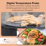 Nuwave Horno de parrilla Primo Infra-Red, termómetro inteligente integrado, parte inferior de parrilla antiadherente y p