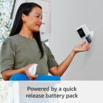 Videotimbre Inalámbrico Ring Plus Blanco con Batería Adicional Desmontable