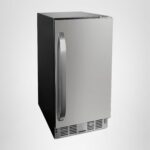 Frigidaire Refrigerador incorporado de 3 pies cúbicos de capacidad, debajo del mostrador, sin escarcha, acero inoxidable