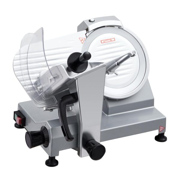 Takywep Takywep - Rebanadora de carne comercial – Cortadora eléctrica de alimentos de 12 pulgadas, semiautomática 270 W,
