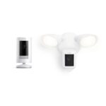 Paquete Cámara Ring Stick Up Cam Battery y Ring Floodlight Cam Pro Blanco