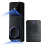 WYZE Timbre inalámbrico Duo Cam con video (timbre incluido), funciona con pilas, video Full HD 2K, 2 cámaras (personas y