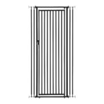 Puerta de Seguridad para Gatos Richell 94952 Extra Alta 70 Pulgadas Acero Negro 28 a 37.5 Pulgadas de Ancho