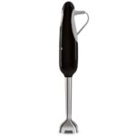 Smeg Batidora de Mano de Inmersión con Vaso Medidor, Tazón para Picar con Tapa, Batidor de Alambre, 5 Controles de Veloc