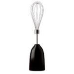 Smeg Batidora de Mano de Inmersión con Vaso Medidor, Tazón para Picar con Tapa, Batidor de Alambre, 5 Controles de Veloc