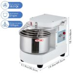 GarveeHome Batidora de pie comercial de 10.5 cuartos de galón, control de pantalla táctil de 650 W con temporizador y es