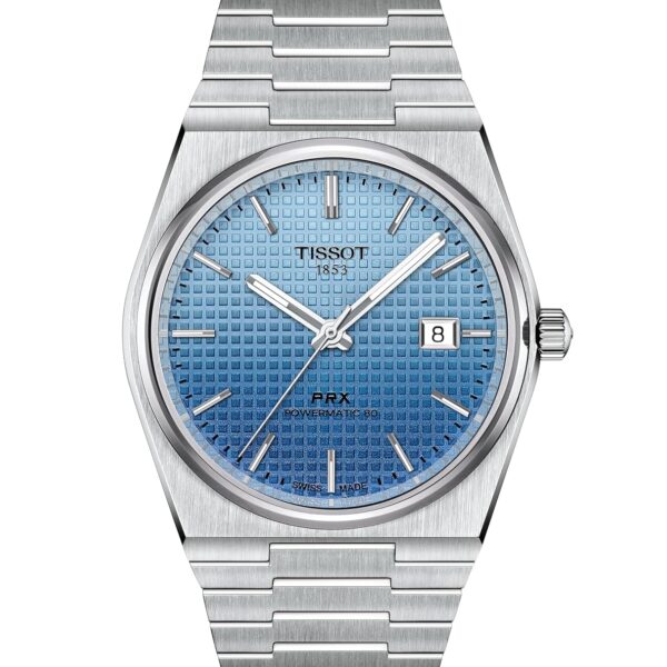 Reloj Tissot PRX Powermatic 80 T1374071135101 Automático Suizo Caja Acero Inoxidable 40mm Esfera Azul Degradado