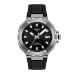 Reloj Tissot T-Race Powermatic 80 Automático Suizo 41mm Caja Acero Inoxidable Correa Silicona Negro