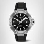 Reloj Tissot T-Race Powermatic 80 Automático Suizo 41mm Caja Acero Inoxidable Correa Silicona Negro