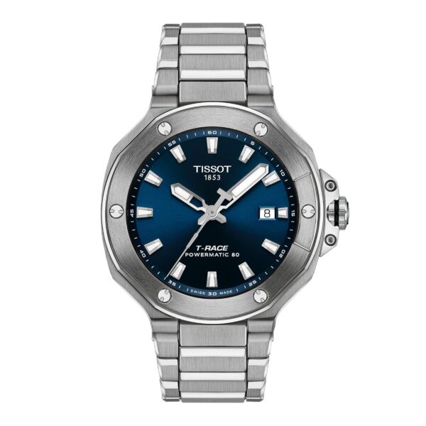 Reloj Tissot T-Race Powermatic 80 T1418071104100 Automático Suizo Caja Acero Inoxidable 41 milímetros Dial Azul