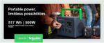 Estación de Energía Portátil Schneider Electric PPS500 517Wh con Almohadilla de Carga Inalámbrica Negro