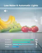 EUHOMY Mini refrigerador con congelador, refrigerador compacto de 3.2 Pies Cúbicos con congelador, mini refrigerador de