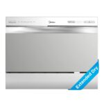 Midea MDC22P2ASS - Lavavajillas de encimera, 6 ajustes de lugar y 6+2 ciclos de lavado, lavavajillas portátiles, lavavaj