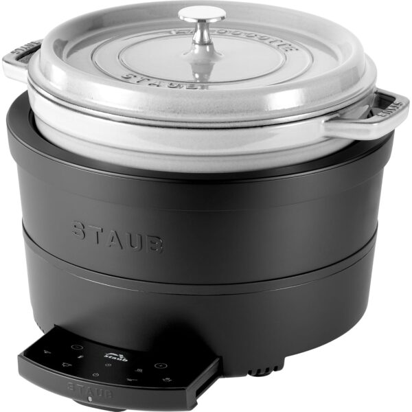 Staub Cocina múltiple de inducción de precisión: estofado, marrón, vapor, cocción lenta y caliente con tu horno holandés