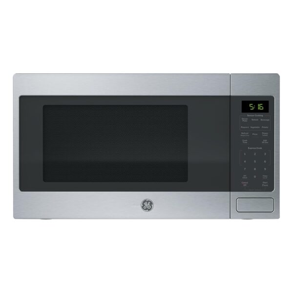 GE Horno microondas para encimera, capacidad de 1,150 vatios, 1.6 pies cúbicos., 8 ajustes de cocción de ajuste automáti