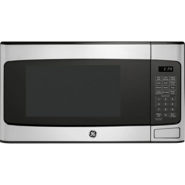 GE Horno microondas para encimera, compacto de 1.1 pies cúbicos, capacidad de 950 vatios, 6 ajustes de cocción automátic