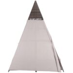 Sofá Cama SAFAVIEH Bongo PAT7736B-3BX Ratán Gris Diseño Piramidal para Exterior