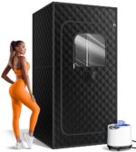 Caja de Sauna FREEYARE Modelo TY-XZ07 Portátil con Calentador de Vapor 1200W 3L 15 Niveles Control Remoto Silla Plegable