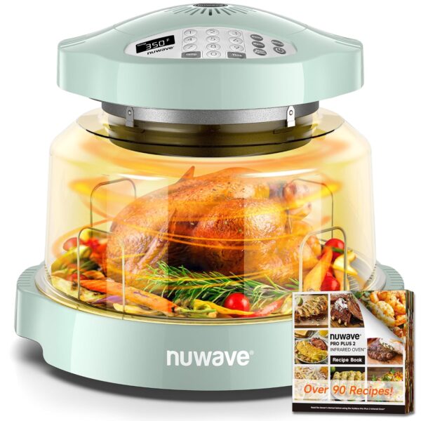 Nuwave Oven Pro Plus - Freidora de aire, encimera infrarroja, convección avanzada 2025, sin descongelación ni precalenta