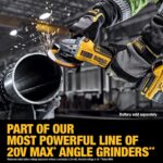 DEWALT Amoladora inalámbrica sin escobillas de 20V MAX XR de 4-1/2 pulgadas - 5 pulgadas con interruptor deslizante de v