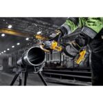 DEWALT Amoladora angular inalámbrica sin escobillas de 20V MAX XR, 4-1/2 pulg. - 5 in., Velocidad variable, antirrotació