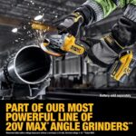 DEWALT Amoladora angular inalámbrica sin escobillas de 20V MAX XR, 4-1/2 pulg. - 5 in., Velocidad variable, antirrotació