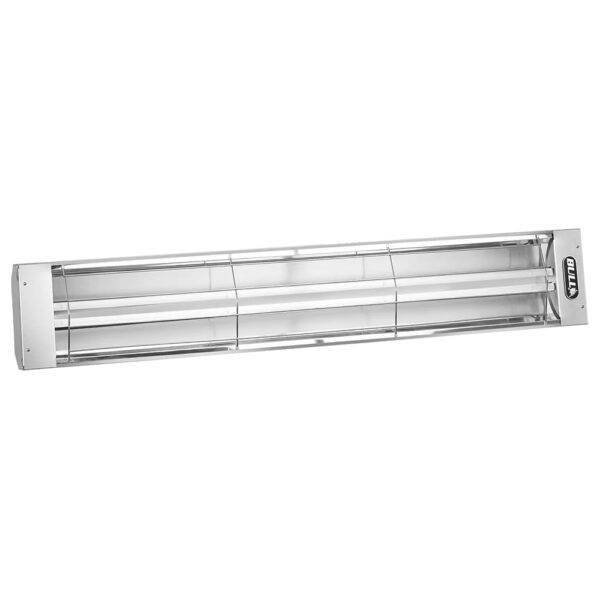 Calentador Infrarrojo Bull Outdoor Products 26200 Doble Montaje Exterior 48 Pulgadas 5000 Vatios Color Plateado
