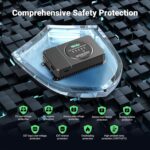 Cargador de Batería HQST 12V 24V 30A DC a DC Buck Boost MPPT con Bluetooth HCC30DCSR