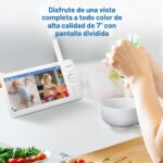 Monitor de Bebé VTech Advanced HQ Max Twin con 2 Cámaras Pantalla IPS de 7 Pulgadas Ángulo de Visión de 110 Grados Bater