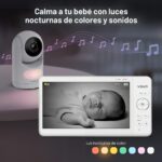Monitor de Bebé VTech Advanced HQ Max Twin con 2 Cámaras Pantalla IPS de 7 Pulgadas Ángulo de Visión de 110 Grados Bater