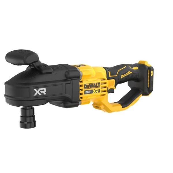 DEWALT Taladro compacto inalámbrico sin escobillas de 20V MAX* XR de 7/16 pulgadas de cambio rápido para postes y vigas