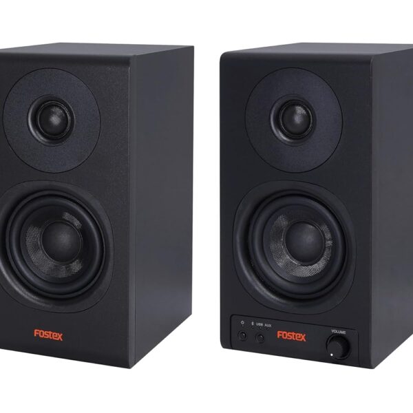 Fostex PM0.3BD Sistema de altavoces activos de 3 "de 2 vías y 30 W con Bluetooth y USB-DAC (par)