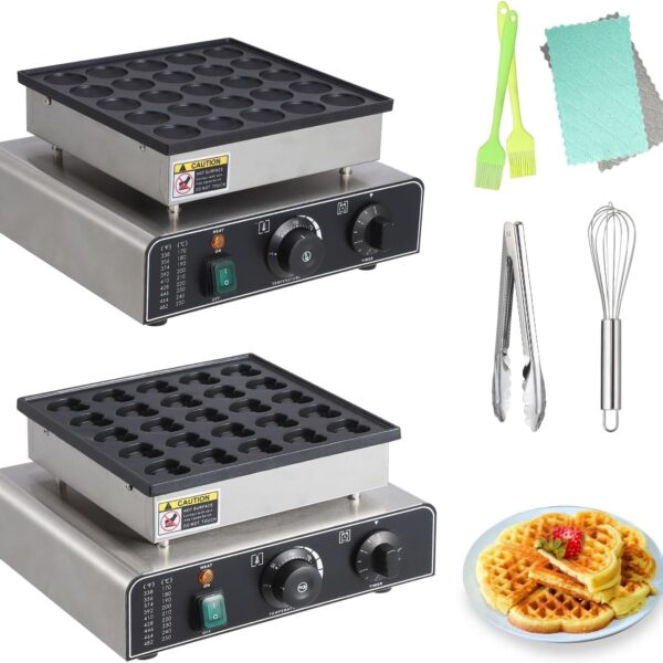 GarveeTech Mini fabricante de panqueques redondo de un solo agujero redondo de 1.8 pulgadas/1.8 in+máquina para hacer pa