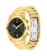 Reloj Movado Bold Quest 3601198 Cronógrafo para Hombre Esfera Negra Acero Inoxidable 42mm Resistente al Agua 50 Metros